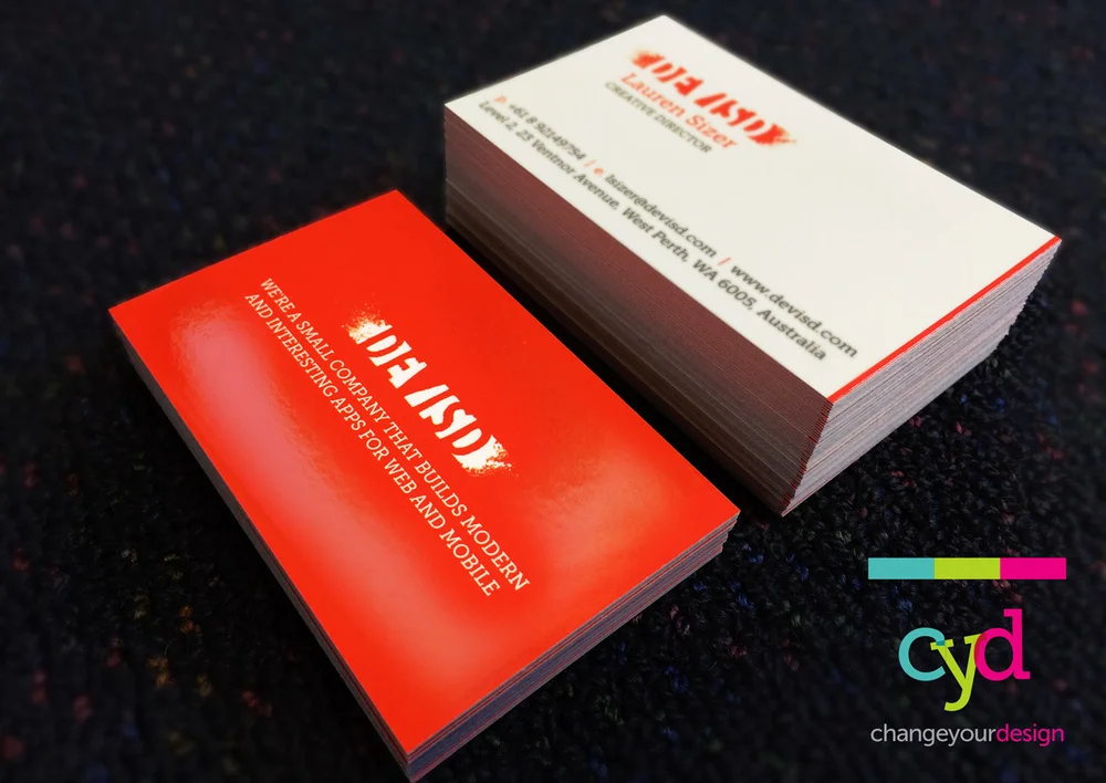 Designed Business Card. Perth Australia, Graphic Designer
